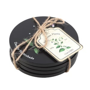 Set patru coastere rotunde Plante Otravitoare 9cm - Img 2