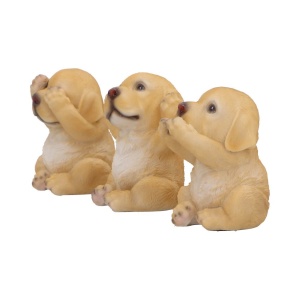 Set statuete Trei Labradori Intelepti 7.5cm - Img 3
