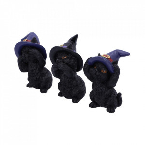 Set Trei pisicute vrajitoare intelepte 9.2cm - Img 3