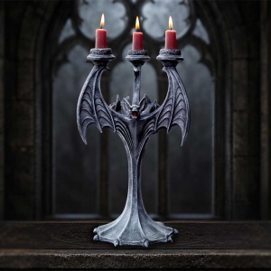 Sfesnic gotic pentru 3 lumanari Nocturnal Flame 28 cm - Nemesis Now - Img 7