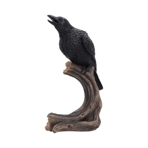 Statueta Corb Raven’s Caw – decor gotic si fantasy, 26.8 cm
