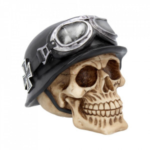 Statueta Craniu cu crucea de fier 15.5 cm