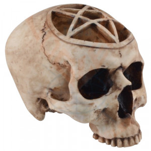 Statueta Craniu cu Pentagrama 19 cm