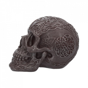 Statueta craniu Fier celtic 16 cm - Img 3