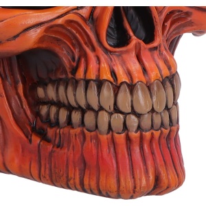 Statueta craniu Hall of Horrors: The Spirit of Halloweenn – decor gotic si decor fantasy, 17.5cm - Img 5