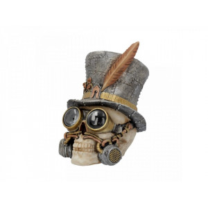 Statueta craniu steampunk Contele Arhibald 20 cm - Img 2