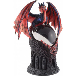 Statueta cu glob dragon Pazitorul Cristalului 20cm - Img 8