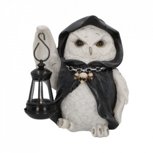 Statueta cu led bufnita alba Reapers Flight 17cm