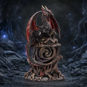 Statueta Dragon Midnight Warden – decor fantasy collector 23.5 cm - Img 5