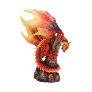 Statueta Dragon Vermilion Inferno – decor fantasy collector, 22.5 cm - Img 3
