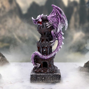 Statueta dragon violet Gardianul Turnului 17.7 cm - Img 7