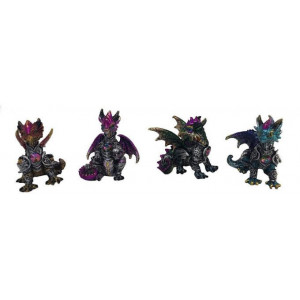 set 4 dragoni in armura