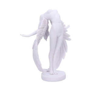 Statueta Inger Alb „Eliberarea Ingerului” din Rasina Pictata Manual – 26.5 cm - Img 2