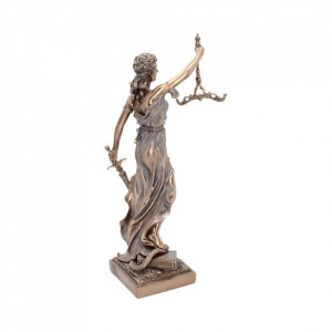 Statueta Justitia placata cu bronz, 33 cm – Nemesis Now - Img 6