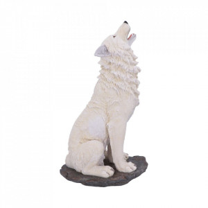 Statueta lup alb Urlet in furtuna 41.5 cm - Img 4