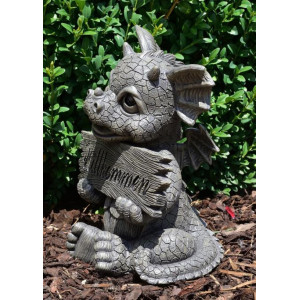 Statueta pentru gradina Dragonel Welcome 27cm - Img 2