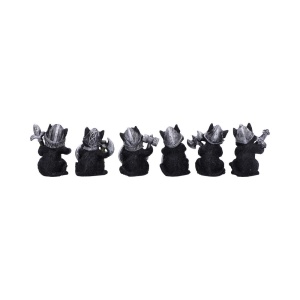 Statueta Pisicuta Neagra Cat Crusaders 5.5 cm - Img 1
