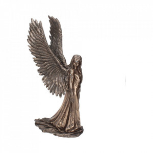 Statueta rasina si bronz Ingerul Pazitor 43 cm Anne Stokes - Img 2