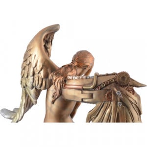 Statueta steampunk Tristetea ingerului 37 cm - Img 2