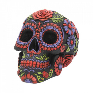 Statueta sugar skull Florile mortilor 18 cm - Img 2