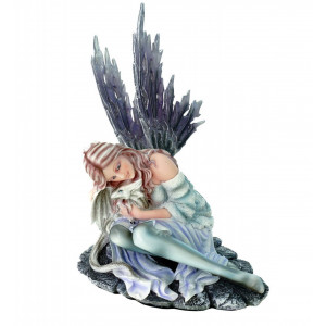 Statueta zana cu dragon Crystalia 31 cm