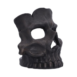 Suport lumanare craniu negru Afterglow 11.8cm - Nemesis Now - Img 4