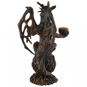 Suport lumanari Dragon de Padure 22 cm - Img 6
