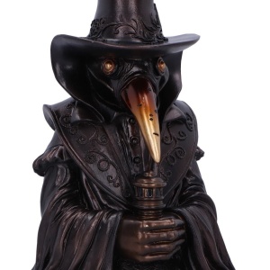 Suport pentru conuri parfumate Backflow Miasma Plague Doctor, decor gotic fantasy ( 18 cm ) - Img 5