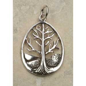 Talisman argint Copacul vietii - Taramul Sacru 4 cm - Img 2