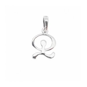 Talisman din argint pentru protectie si noroc Indalo 1.3 cm