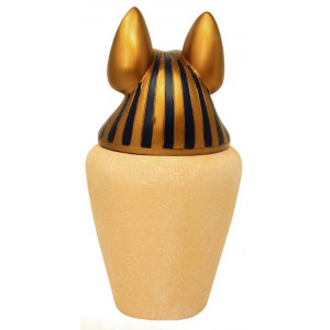 Urna egipteana Anubis 15x29 cm - Img 3