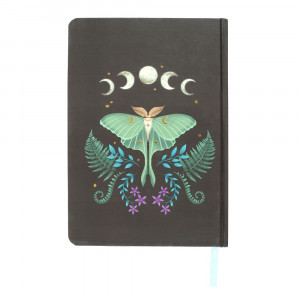 Agenda / Jurnal cu coperti cartonate Dark Forest - Luna Moth - Img 3