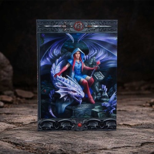 Agenda / Jurnal fantasy cu coperti cartonate, The Dragon Mage - Anne Stokes, 17.7 cm - Img 5