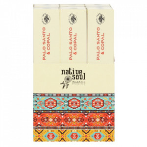 Betisoare parfumate de tamaie Native Soul - Copal si palo santo 23cm