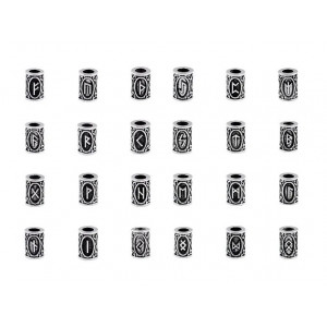 Bijuterie pentru barba/par runa Ingwaz, diametru 0,6 cm - Img 2