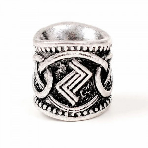 Aceasta bijuterie Runa Jera  este destinata in special barbatilor, pentru barba, dar poate fi folosita si de femei pentru a prinde suvite de par.Dimensiuni:  1.3 x 1.2 cm. diametru interior 0.8 cm.