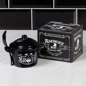 Bol cu capac si lingura Bat Broth 15 cm - Img 2