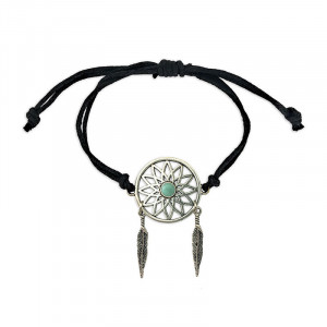 Bratara ajustabila Gardienii Viselor - Dreamcatcher cu Aventurin, talisman pentru Noroc
