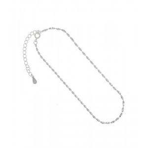Bratara de picior din argint model Singapore, lungime 21+5 cm