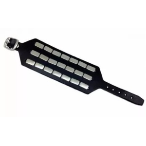 Bratara piele naturala Flat Studs 5cm x 25cm - Img 2