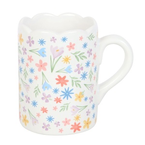 Cana ceramica Spring Floral, capacitate 350 ml - Img 3