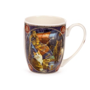 Cana din portelan cu pisici Witchwood Express - Lisa Parker 12 cm, 300 ml - Img 3