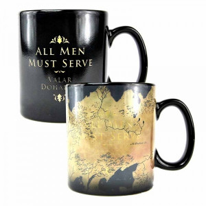 Cana termosensibila Game of Thrones - Harta Westeros si Essos 12.5 cm, 400 ml - Img 1