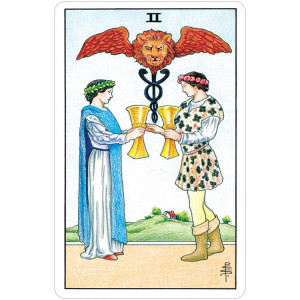 Carti de tarot in cutiuta Universal Waite 10.4 cm - Img 3