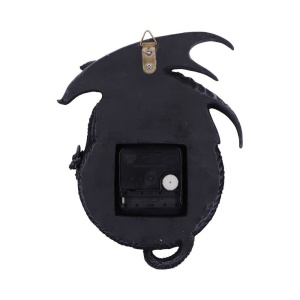Ceas de perete gotic cu dragon Time to Burn 20.5 cm - Img 3