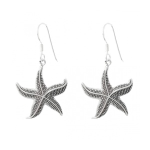 Cercei Stea de mare, argint 925 – regenerare si speranta, 2.2 cm