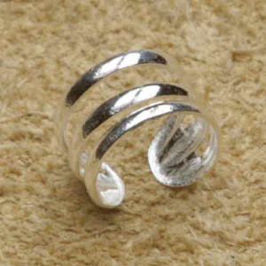 Cercel pe ureche din argint Fine Silver 5mm - Img 2