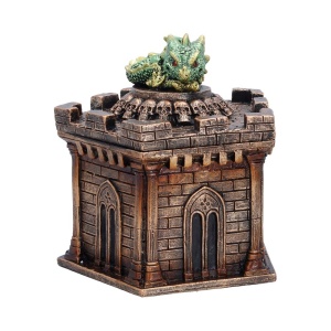 Cutie pentru bijuterii dragon Warden of the Crypt – decor gotic fantasy ( 12.5 cm ) - Img 4