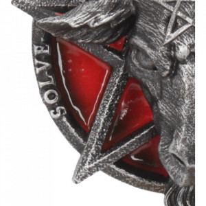 Decoratiune cu agatatoare Baphomet 9.5 cm - Img 6