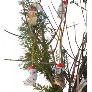 Decoratiune pentru bradul de Craciun - Bufnita 6 cm - Img 3